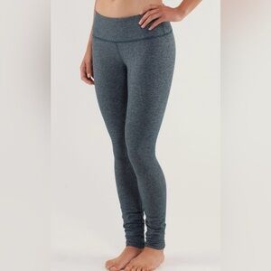 Lululemon wunder under herringbone leggings - Blue/Black - Alberta Lake